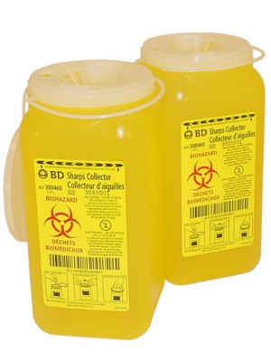Biohazard Sharps Container (1,4 Liters)