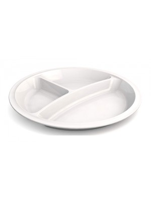 Plate with 3 Compartments
