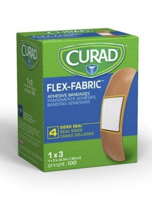 Curad Flex-Fabric  Adhesive Bandages 1 x 3 in