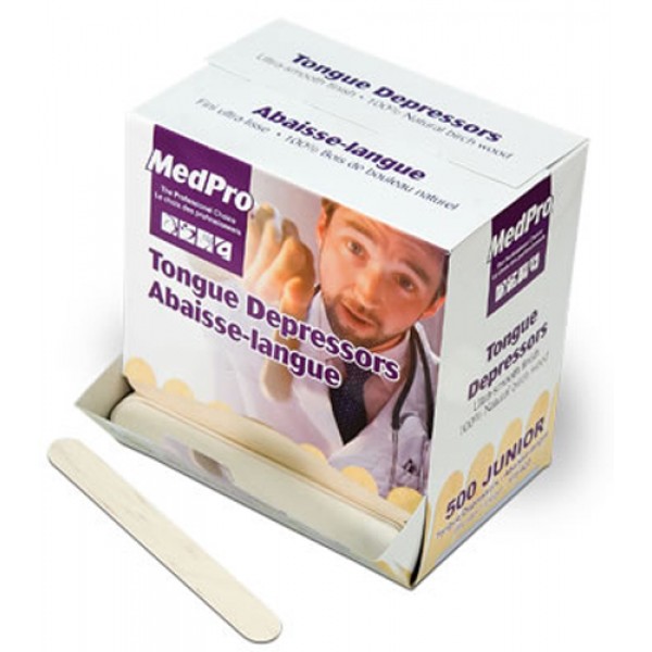 Wooden Tongue Depressor - Natural Birch (box of 500)